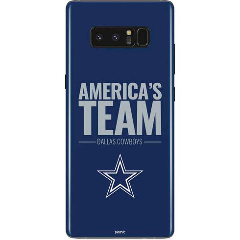 NFL Dallas Cowboys Team Motto Galaxy Note 8 Skin