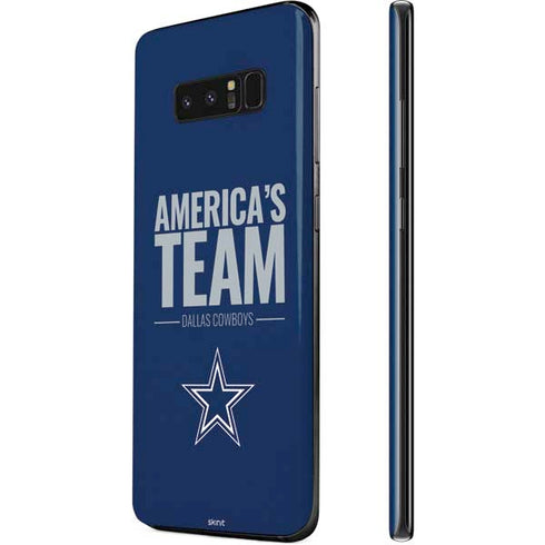 NFL Dallas Cowboys Team Motto Galaxy Note 8 Skin