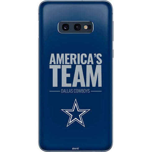 NFL Dallas Cowboys Team Motto Galaxy S10e Skin