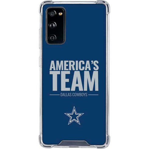 NFL Dallas Cowboys Team Motto Galaxy S20 FE Clear Case