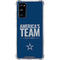 NFL Dallas Cowboys Team Motto Galaxy S20 FE Clear Case