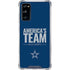 NFL Dallas Cowboys Team Motto Galaxy S20 FE Clear Case