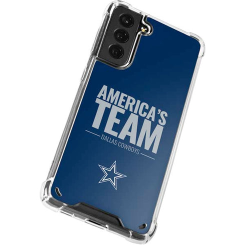 NFL Dallas Cowboys Team Motto Galaxy S21 5G Clear Case