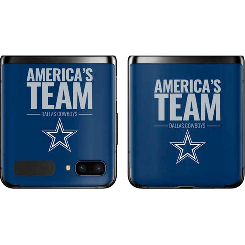 NFL Dallas Cowboys Team Motto Galaxy Z Flip Skin