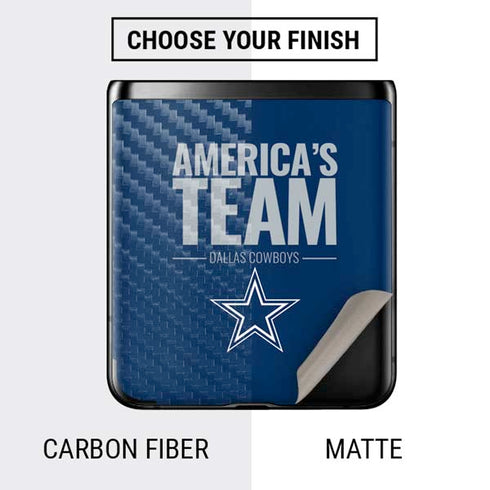 NFL Dallas Cowboys Team Motto Galaxy Z Flip Skin