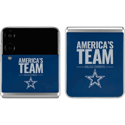 NFL Dallas Cowboys Team Motto Galaxy Z Flip4 5G Skin