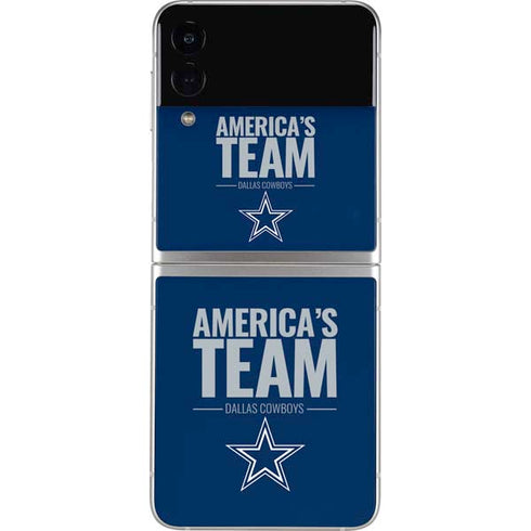 NFL Dallas Cowboys Team Motto Galaxy Z Flip4 5G Skin