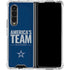 NFL Dallas Cowboys Team Motto Galaxy Z Fold4 5G Clear Case