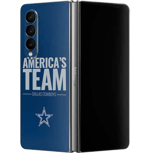 NFL Dallas Cowboys Team Motto Galaxy Z Fold4 5G Skin