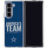 NFL Dallas Cowboys Team Motto Galaxy Z Fold5 5G Clear Case