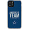 NFL Dallas Cowboys Team Motto iPhone 11 Pro Clear Case