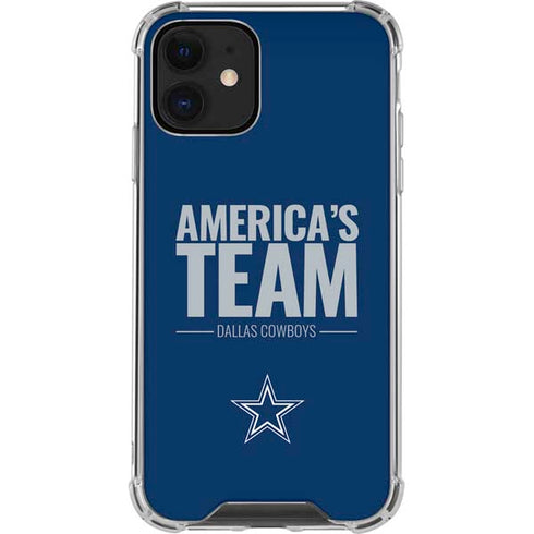 NFL Dallas Cowboys Team Motto iPhone 12 Mini Clear Case