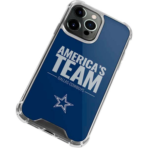 NFL Dallas Cowboys Team Motto iPhone 14 Pro Clear Case