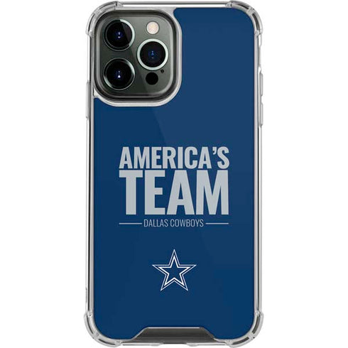 NFL Dallas Cowboys Team Motto iPhone 14 Pro Max Clear Case