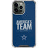 NFL Dallas Cowboys Team Motto iPhone 14 Pro Max Clear Case