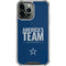 NFL Dallas Cowboys Team Motto iPhone 15 Pro Max Clear Case