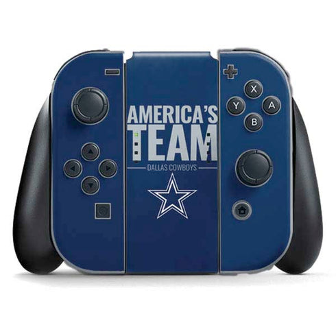 NFL Dallas Cowboys Team Motto Nintendo Switch (2017-2021) Joy-Con Controller Skin