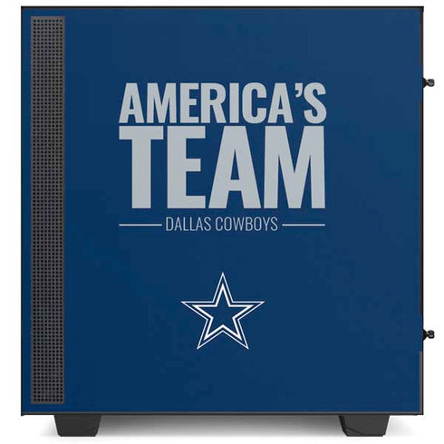 NFL Dallas Cowboys Team Motto NZXT H510 Compact ATX Mid-Tower Case Skin