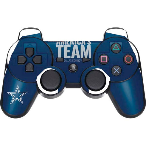 NFL Dallas Cowboys Team Motto PS3 Dual Shock wireless controller Skin