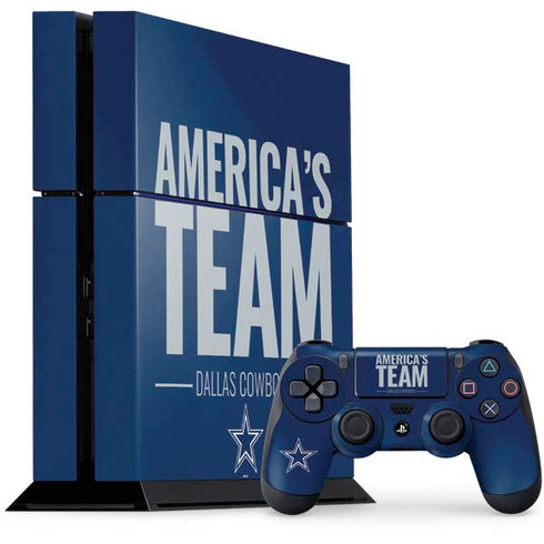 NFL Dallas Cowboys Team Motto PS4 Console and Controller Bundle Skin