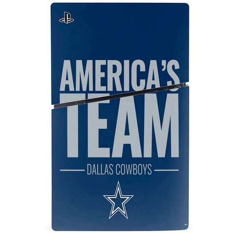 NFL Dallas Cowboys Team Motto PS5 Slim Disk Console Skin
