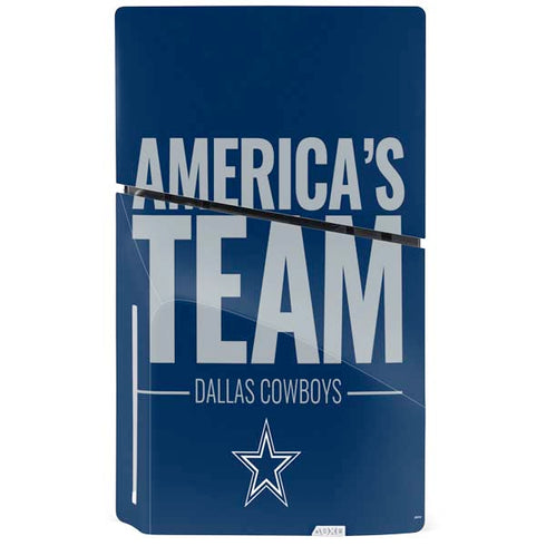 NFL Dallas Cowboys Team Motto PS5 Slim Disk Console Skin