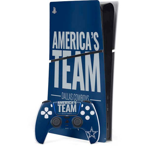 NFL Dallas Cowboys Team Motto PS5 Slim Digital Edition Console Skin
