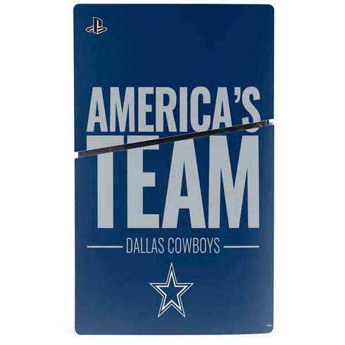 NFL Dallas Cowboys Team Motto PS5 Slim Digital Edition Console Skin