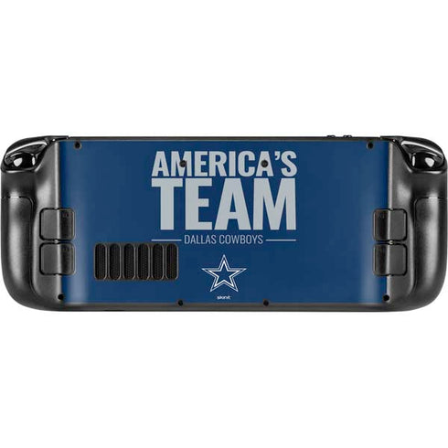 NFL Dallas Cowboys Team Motto Steam Deck Handheld Gaming Computer Skin
