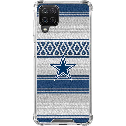 NFL Dallas Cowboys Trailblazer Galaxy A12 Clear Case