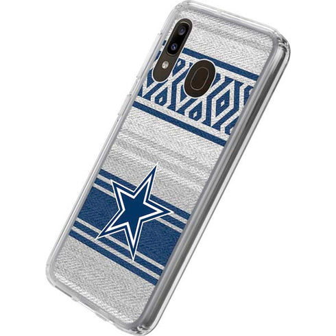 NFL Dallas Cowboys Trailblazer Galaxy A20 Clear Case