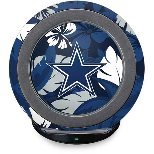 NFL Dallas Cowboys Tropical Print Fast Charge Wireless Charging Stand Skin