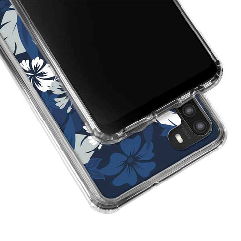 NFL Dallas Cowboys Tropical Print Galaxy A21 Clear Case