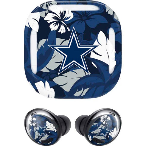 NFL Dallas Cowboys Tropical Print Galaxy Buds Pro Skin