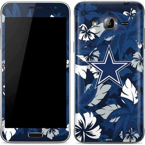 NFL Dallas Cowboys Tropical Print Galaxy J3 Skin