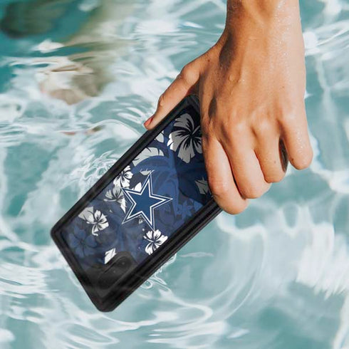 NFL Dallas Cowboys Tropical Print Galaxy Note 10 Waterproof Case