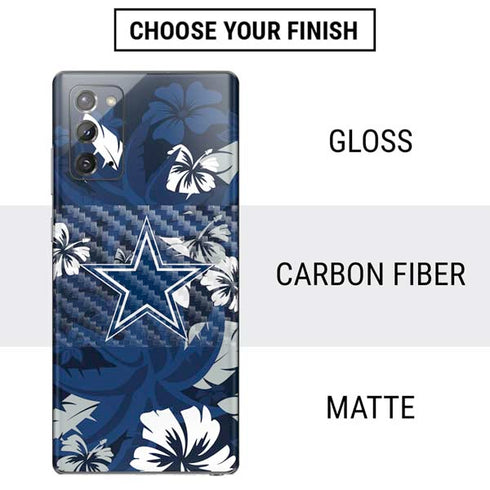 NFL Dallas Cowboys Tropical Print Galaxy Note20 5G Skin