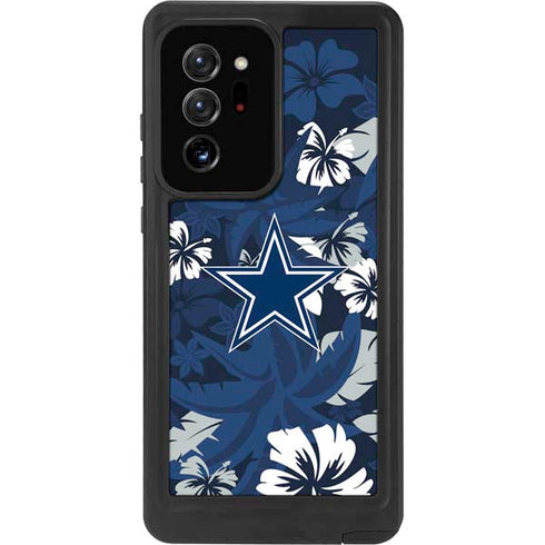 NFL Dallas Cowboys Tropical Print Galaxy Note20 Ultra 5G Waterproof Case