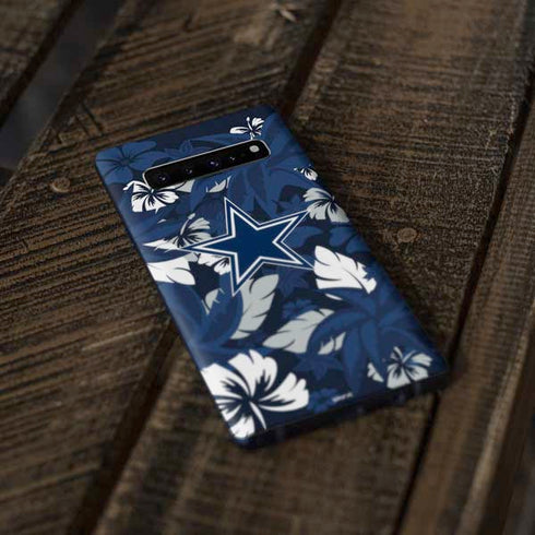 NFL Dallas Cowboys Tropical Print Galaxy S10 Plus Skin