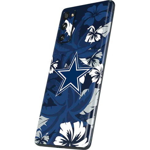 NFL Dallas Cowboys Tropical Print Galaxy S20 Fan Edition Skin