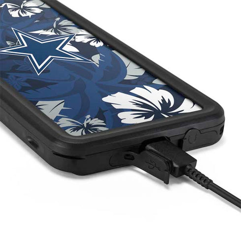 NFL Dallas Cowboys Tropical Print Galaxy S20 Plus Waterproof Case
