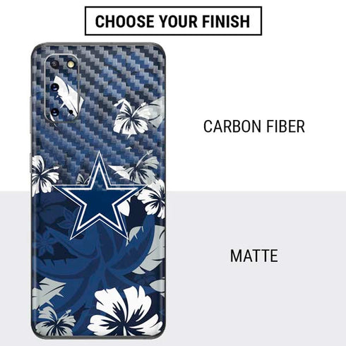 NFL Dallas Cowboys Tropical Print Galaxy S20 Skin