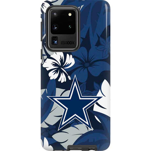 NFL Dallas Cowboys Tropical Print Galaxy S20 Ultra 5G Pro Case