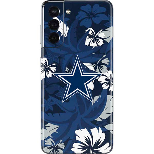 NFL Dallas Cowboys Tropical Print Galaxy S21 5G Skin