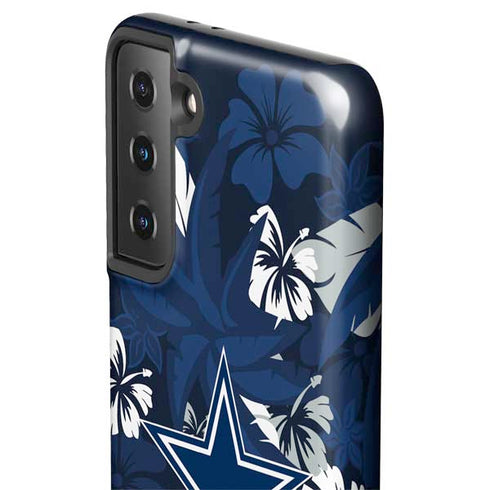 NFL Dallas Cowboys Tropical Print Galaxy S21 FE Pro Case
