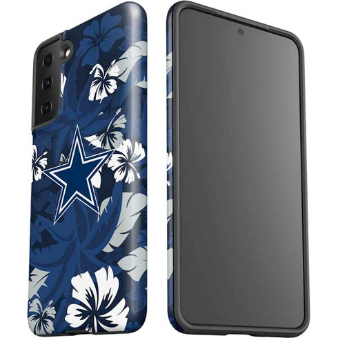 NFL Dallas Cowboys Tropical Print Galaxy S21 FE Pro Case