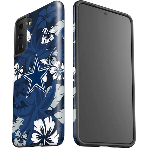 NFL Dallas Cowboys Tropical Print Galaxy S21 Plus 5G Pro Case