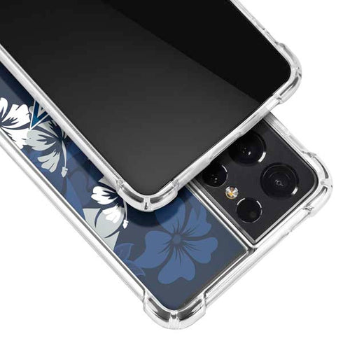 NFL Dallas Cowboys Tropical Print Galaxy S21 Ultra 5G Clear Case