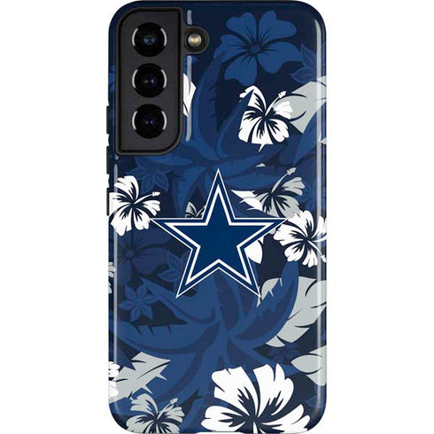 NFL Dallas Cowboys Tropical Print Galaxy S22 Pro Case