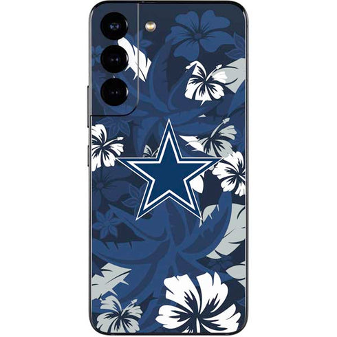 NFL Dallas Cowboys Tropical Print Galaxy S22 Skin